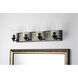 Arcadia 4 Light 31 inch MB Bath Light Wall Light in Matte Black